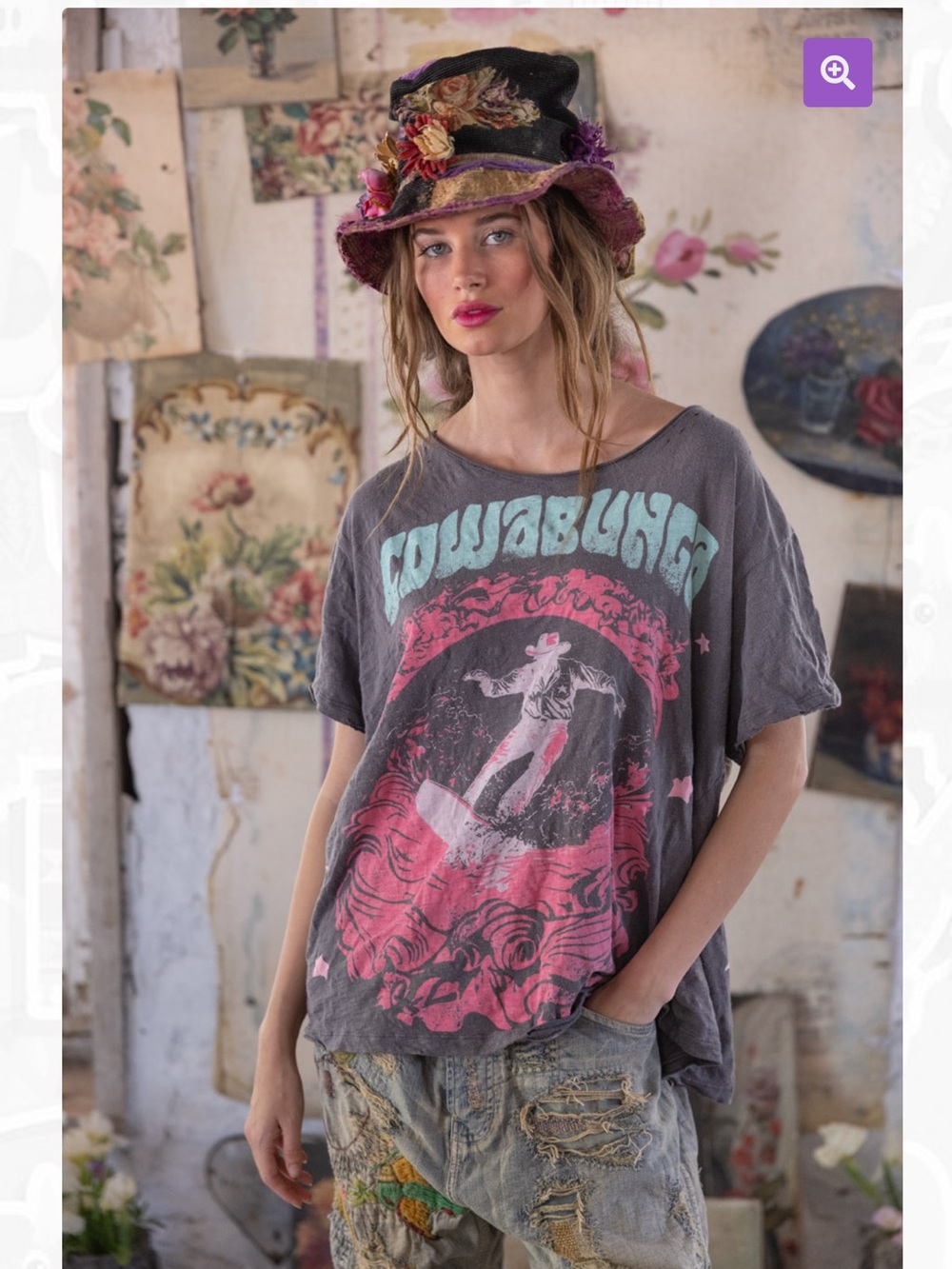 Magnolia Pearl cowabunga tee
